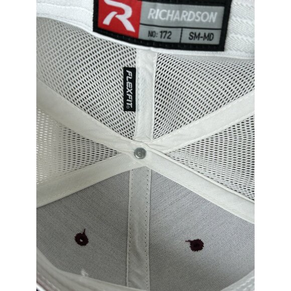 Richardson Flex Fit Hat No 172 Sz SM-MD Maroon White DUDE Customization - Picture 9 of 10